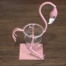 Hydroponic Home Decor - Pink Metal Flamingo Des 1