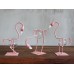 Hydroponic Home Decor - Pink Metal Flamingo Des 2