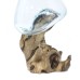 Molten Glass on Wood - Medium Bowl Molten Glass on Wood - Medium Bowl