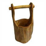 Teak Well Buckets approximately  28cm