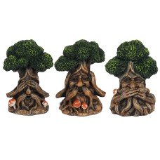 See, Hear, Speak No Evil Green Man Ornaments See, Hear, Speak No Evil Green Man Ornaments