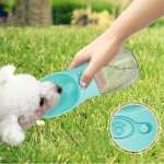 550ml Portable PET Dogs Cats Water Bottle Lightweight Feeder